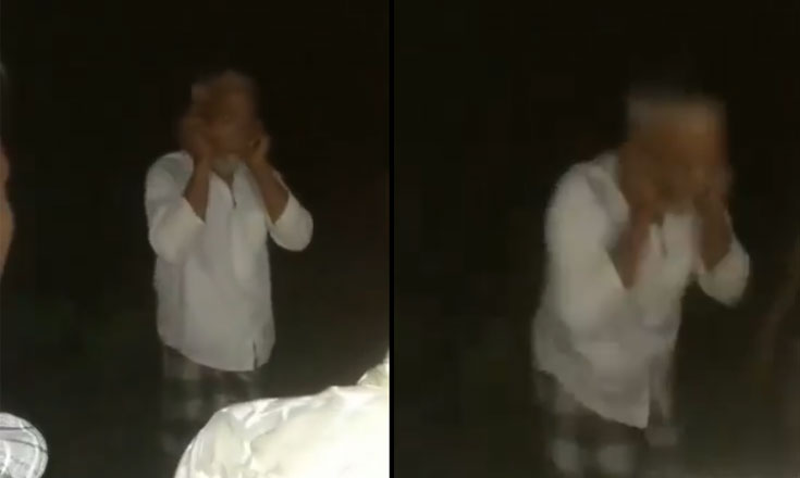 নৌকার প্রার্থীকে সমর্থন না করায় বৃদ্ধকে কান ধরে ওঠবস! (ভিডিও)