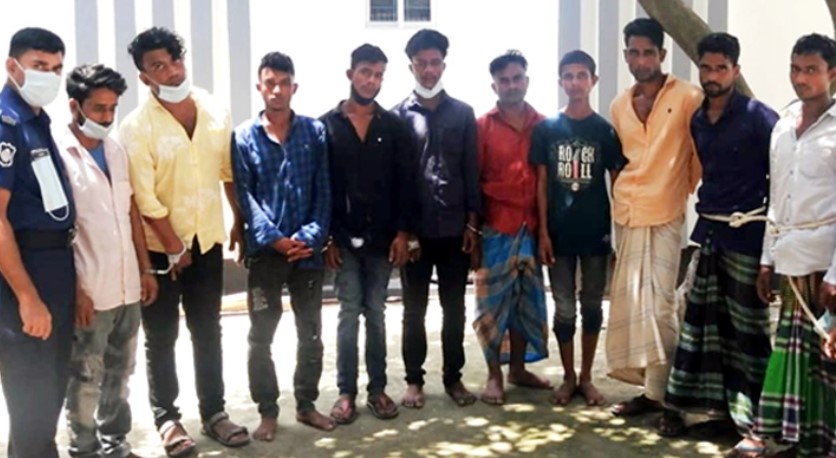 ব্রাহ্মণবাড়িয়ায় বিভিন্ন অপরাধে ১০ যুবক গ্রেফতার