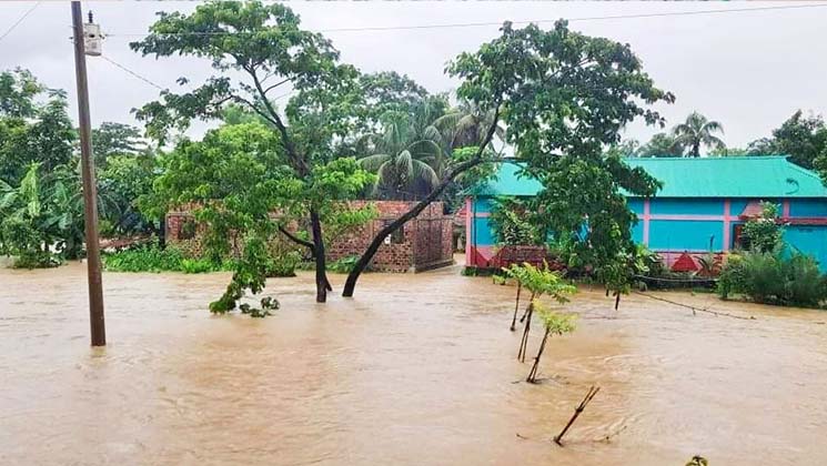 দোয়ারাবাজারে পাহাড়ি ঢলে নিম্নাঞ্চল প্লাবিত