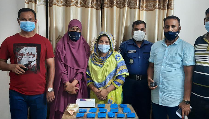 মোবাইলের বাক্সে মিলল ২৫৩৬ পিস ইয়াবা, নারী কারবারি গ্রেপ্তার