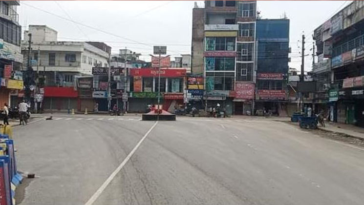 ফরিদপুরে চলছে কঠোর লকডাউন