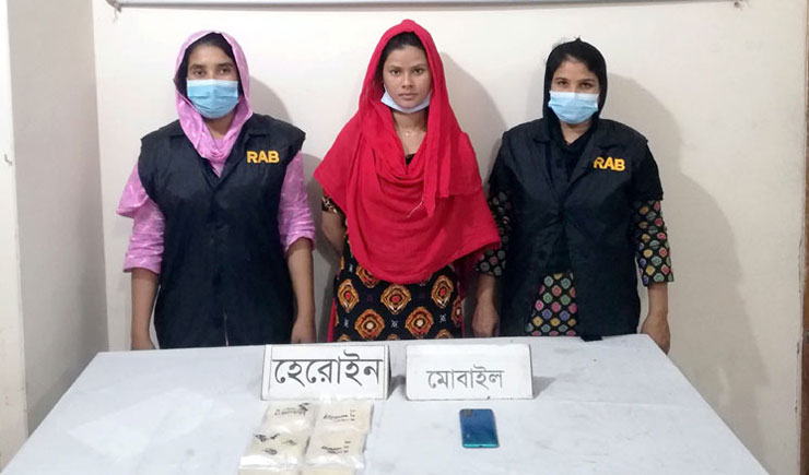 অর্ধকোটি টাকার হেরোইনসহ তরুণী গ্রেপ্তার