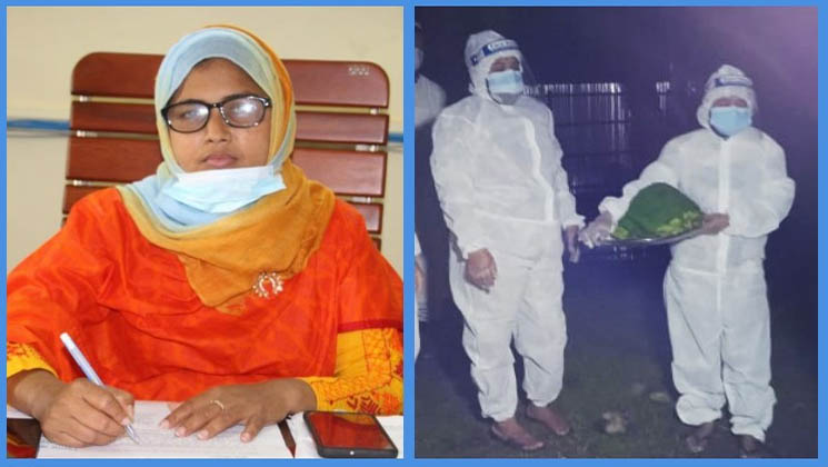 করোনায় মারা যাওয়া নারীর গোসল করালেন ইউএনও