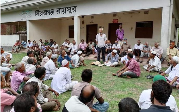 সিরাজগঞ্জে শ্রমিক-কর্মচারী সমন্বয় পরিষদের সমাবেশ 