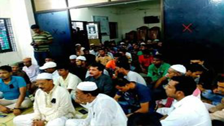 যশোরে আলী রেজা রাজু আত্মার শান্তি কামনা করে দোয়া মাহফিল 