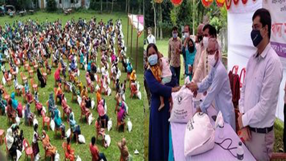 অসহায় মানুষের মাঝে প্রধানমন্ত্রীর উপহার দিলেন সাংসদ নাজিম 