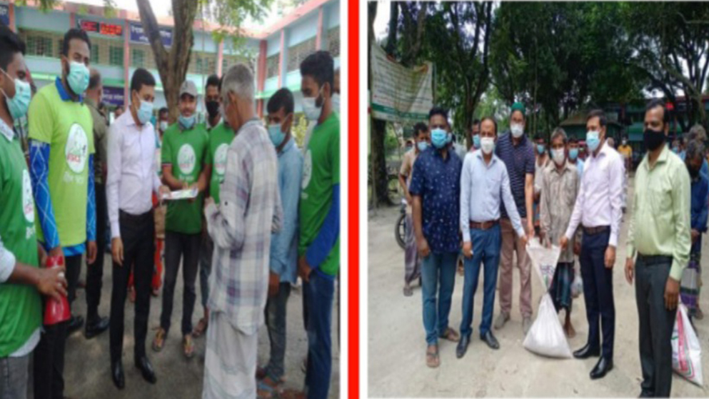 কালীগঞ্জে শ্রমিকদের মাঝে খাদ্য সহায়তা প্রদান 