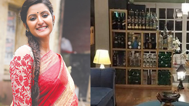 দরজা না খুলে মদ ঢেলে বোতল খালি করছিলেন পরীমনি