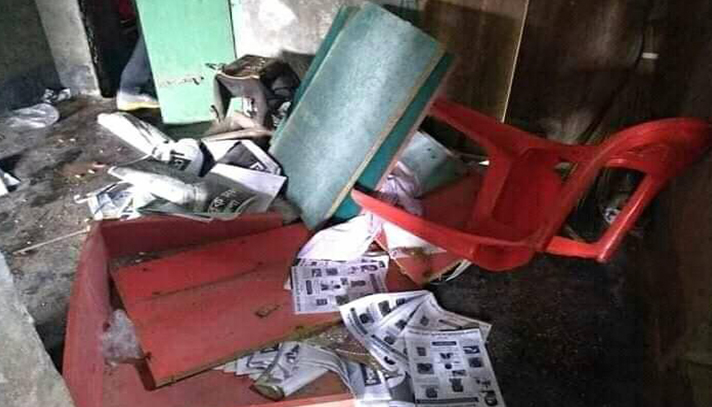 যশোর জেলা বিএনপি'র কার্যালয় হামলা ও ভাঙচুর