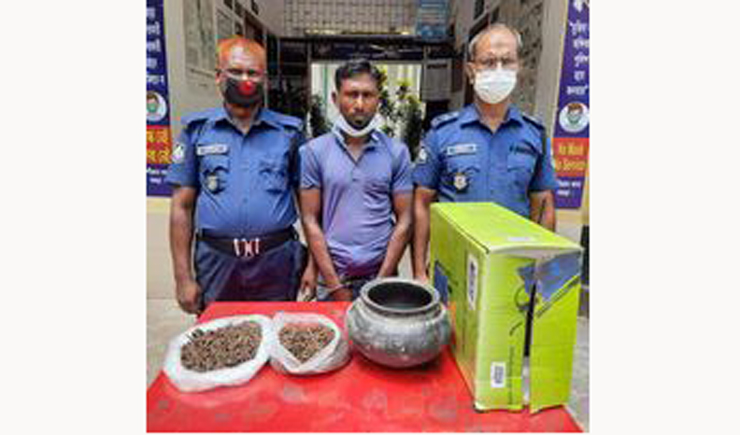 নন্দীগ্রাম গাঁজাসহ ০১ মাদক ব্যবসায়ী গ্রেফতার