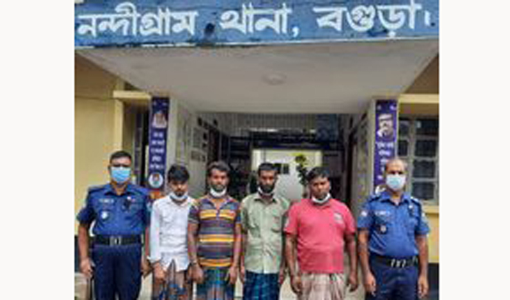 নন্দীগ্রামে গরু চোর ও মাদক কারবারীসহ গ্রেফতার-৪