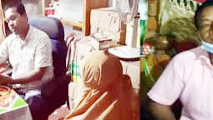 কালিগঞ্জে এক হাতুড়ে ডাঃ জ্বীনের মাধ্যমে অপারেশন করছে