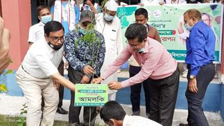 প্রধানমন্ত্রীর জন্মদিন উপলক্ষে সিরাজগঞ্জ গৌরী আরবান বিদ্যালয়ে বৃক্ষরোপণ