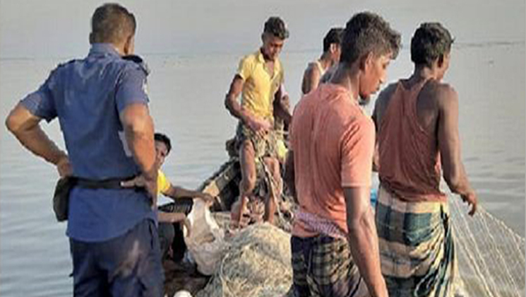 চরফ্যাশনে মা ইলিশ ধরায় ৬ জেলেকে কারাদন্ড