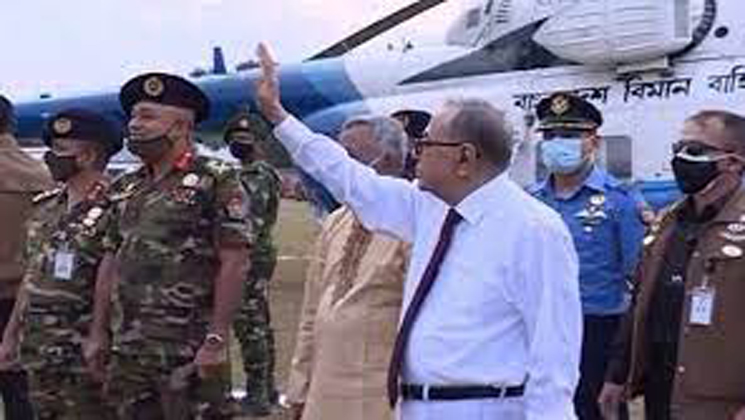 রাষ্ট্রপতি কিশোরগঞ্জে নিজ বাড়ি গেলেন সাত দিনের সফরে
