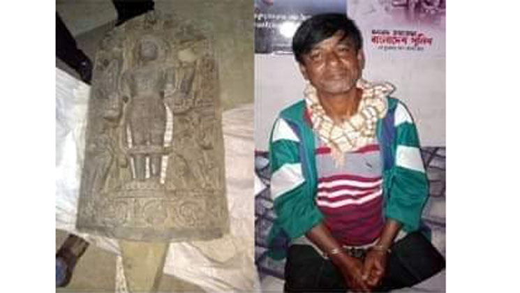 কোটি টাকার কষ্টিপাথর মূর্তি উদ্ধার