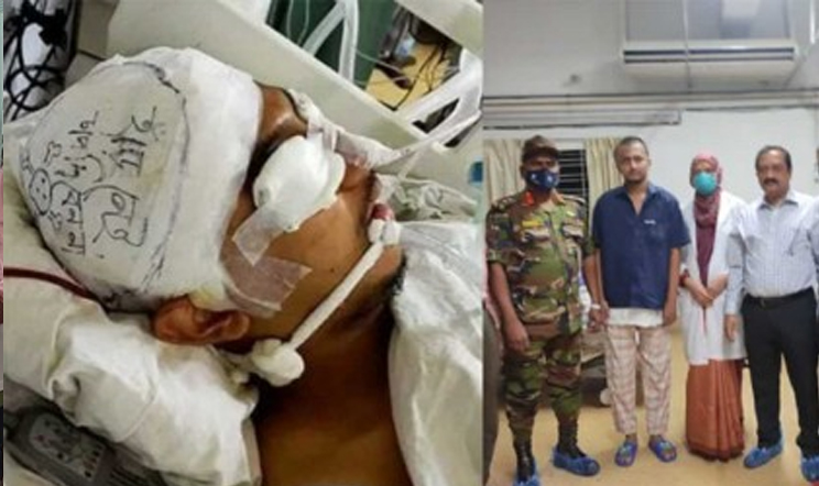 বাবার সাথে বাড়ি ফিরলেন সেই আকিব