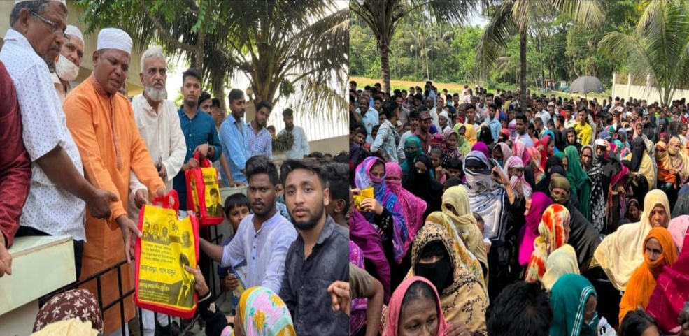 পাঁচ হাজার মানুষের মাঝে ঈদ উপহার বিতরণ 