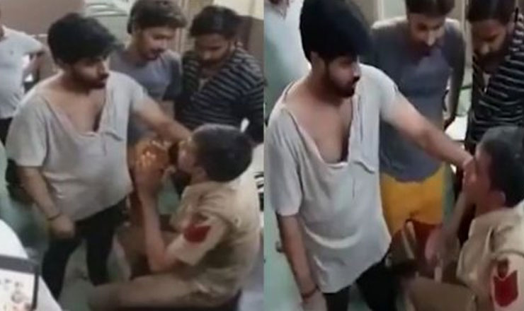 থানার ভেতর বেদম পিটুনি খেলেন পুলিশ সদস্য