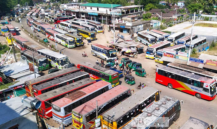 রাজধানী থেকে বিভিন্ন রুটে ভাড়ার তালিকা প্রকাশ করল বিআরটিএ