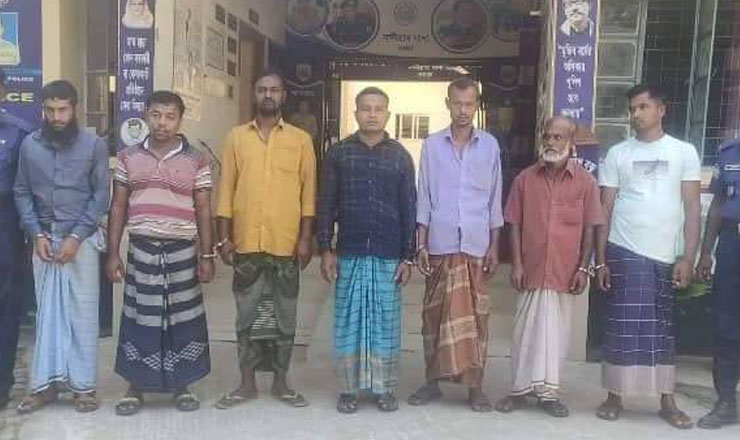 নন্দীগ্রামে মাদক মামলা ও পরোয়ানা মূলে গ্রেফতার-৭