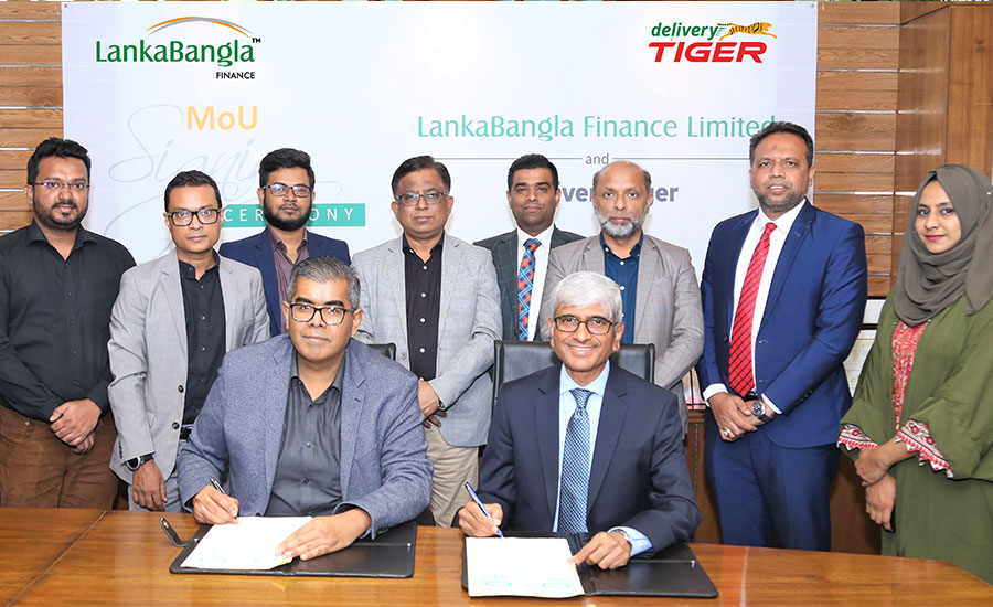 প্ল্যাটফর্ম-ভিত্তিক ঋণ সুবিধার জন্য ডেলিভারি টাইগারের সাথে লংকাবাংলা'র চুক্তি