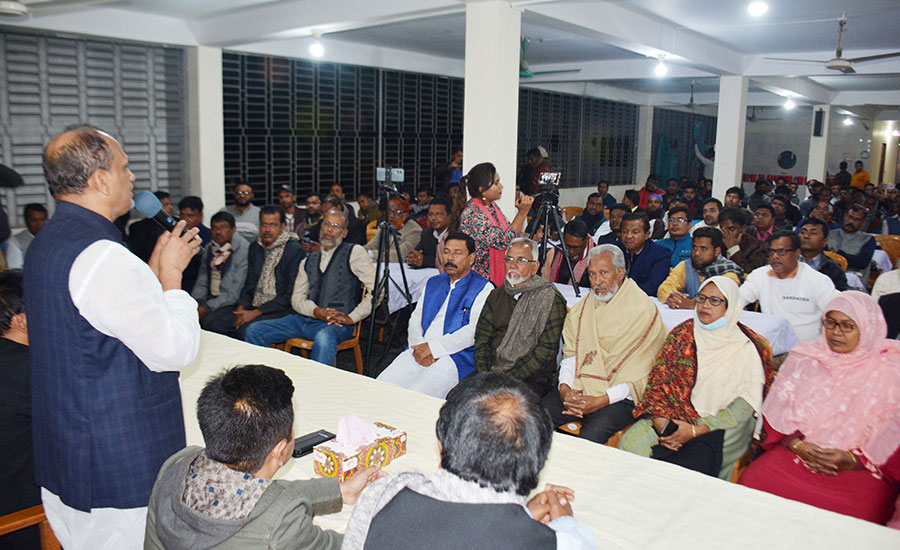 বাগমারায় জেলা কৃষক লীগের সম্মেলন সফল করতে এমপি এনামুল হকের মতবিনিময় সভা