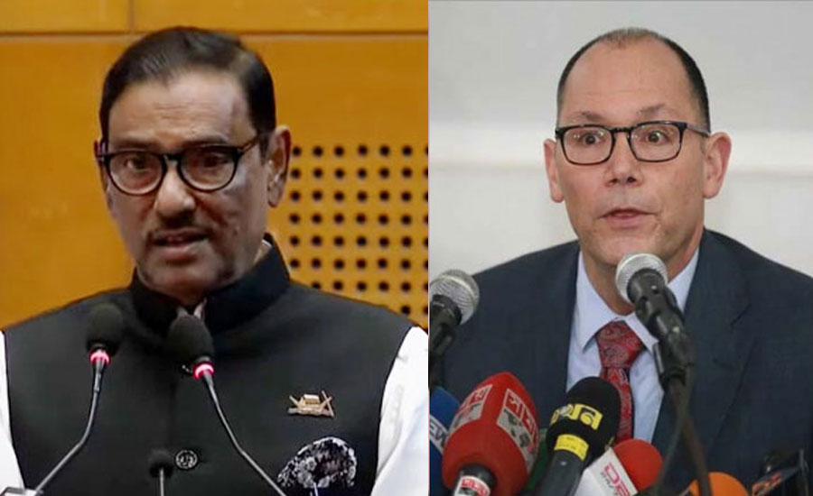 যুক্তরাষ্ট্রে প্রতি মাসে কতজন গুম হয়, পিটার হাসকে প্রশ্ন ওবায়দুল কাদেরের