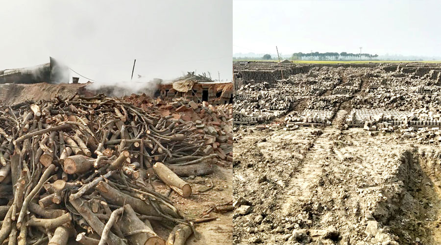 বাগমারায় অবৈধ ইট ভাটায় অভিযান, ৭০ হাজার টাকা জরিমানা