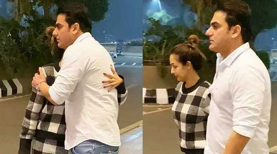 ছেলেকে বিদায় দিয়ে আরবাজকে জড়িয়ে ধরলেন মালাইকা