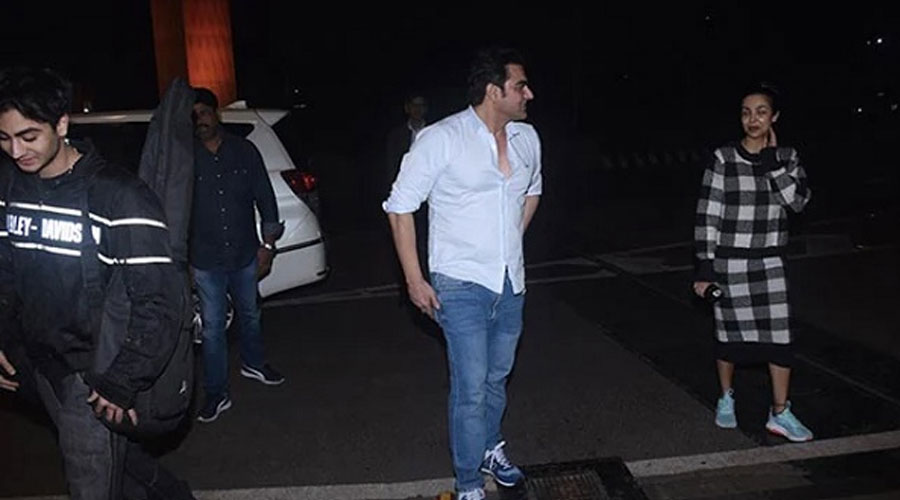 ছেলেকে বিদায় দিয়ে আরবাজকে জড়িয়ে ধরলেন মালাইকা