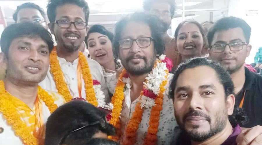 ডিরেক্টরস গিল্ডের সভাপতি অনন্ত হিরা ও সাধারণ সম্পাদক সাগর