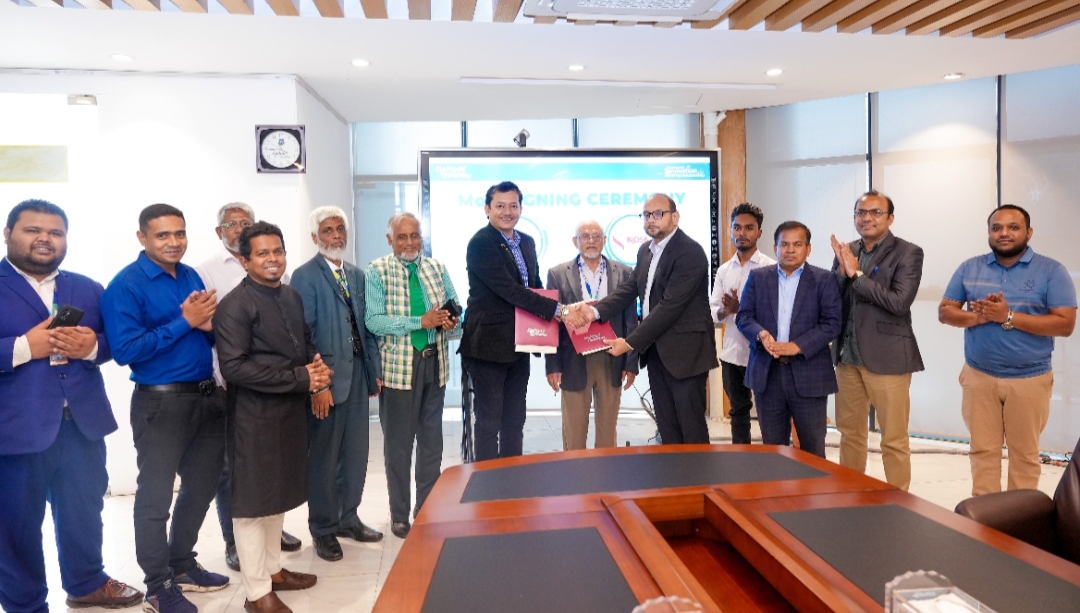 ড্যাফোডিল ফ্যামিলির সেবামূলক প্রতিষ্ঠান ‘কিওস্ক’র সাথে ‘ই কুরিয়ার’ এর চুক্তি