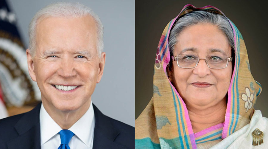 জো বাইডেনকে লেখা প্রধানমন্ত্রীর চিঠি হস্তান্তর 