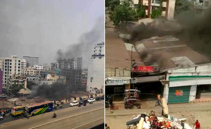 এবার উত্তরায় মার্কেটে আগুন, নিয়ন্ত্রণে ছয় ইউনিট