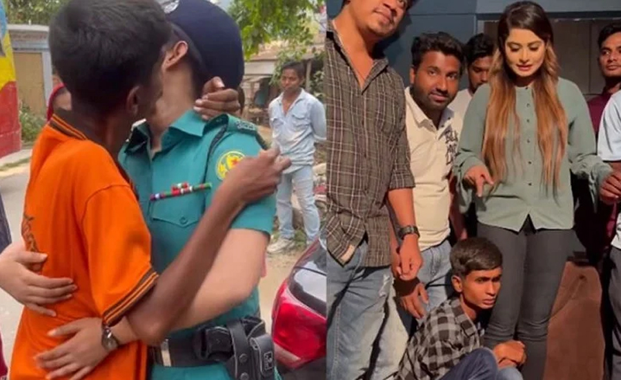 পা ধরে ক্ষমা চাইলেন নায়িকা শিলাকে চুমু খাওয়া সেই যুবক