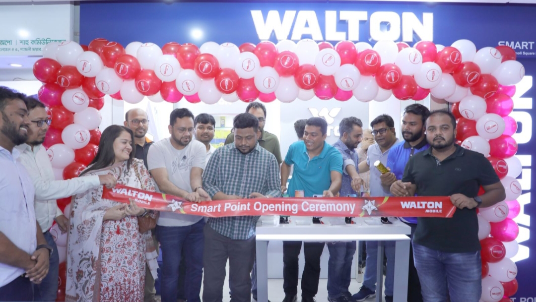 শ্যামলীতে ওয়ালটন মোবাইলের নতুন ব্র্যান্ড শপ ‘এ জে টেলিকম’