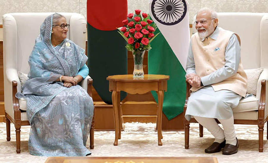 শেখ হাসিনার সঙ্গে বৈঠকের পর মোদির টুইট