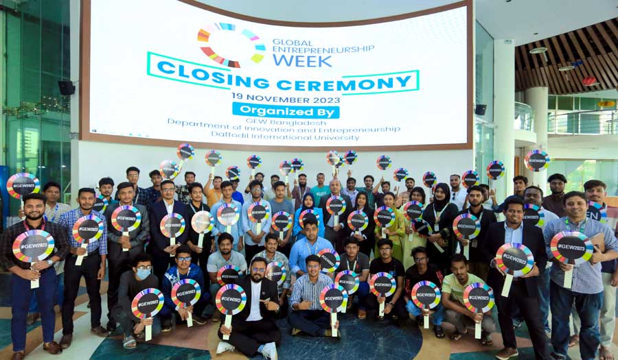 ড্যাফোডিল বিশ্ববিদ্যালয়ে ’বিশ্ব উদ্যোক্তা সপ্তাহ বাংলাদেশ ২০২৩’ উদযাপন