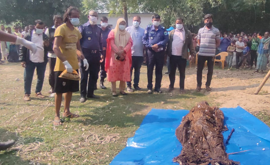 দাফনের তিন মাস পর কবর থেকে গরু ব্যবসায়ীর মরদেহ উত্তোলন