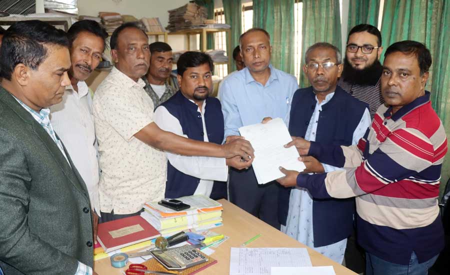 বাগমারায় দ্বাদশ জাতীয় সংসদ নির্বাচনে এমপি এনামুল হকের পক্ষে মনোনয়নপত্র উত্তোলন