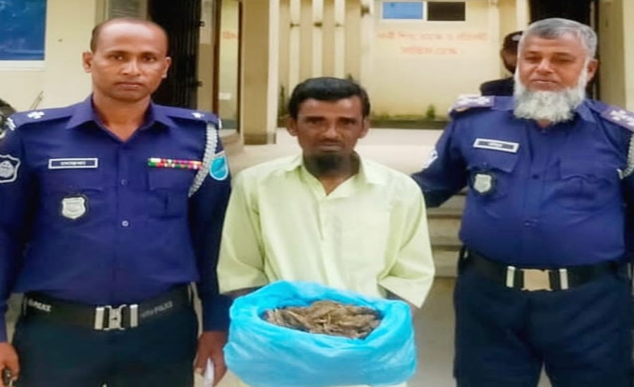 কিশোরগঞ্জে গাঁজাসহ গ্রেফতার ১