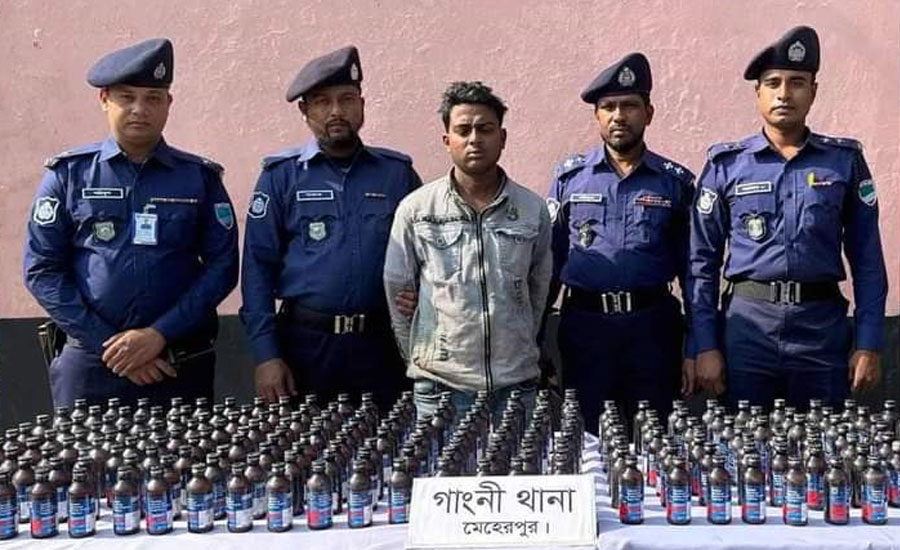 গাংনীতে মাদকসহ দুই জন আটক 