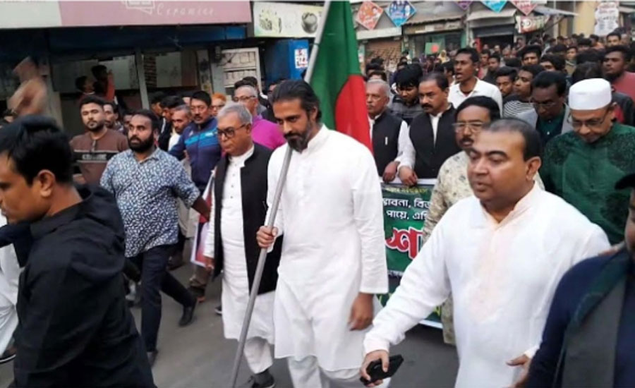 বাগেরহাটে শেখ তন্ময়ের নেতৃত্বে বিজয় র‌্যালী ও সমাবেশ