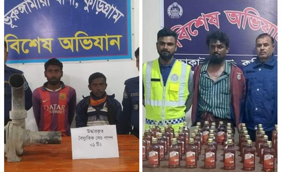 কুড়িগ্রামে ২ মাদক কারবারি ও চোর সিন্ডিকেট দলের ২ সদস্যসহ ৪ জন গ্রেফতার 