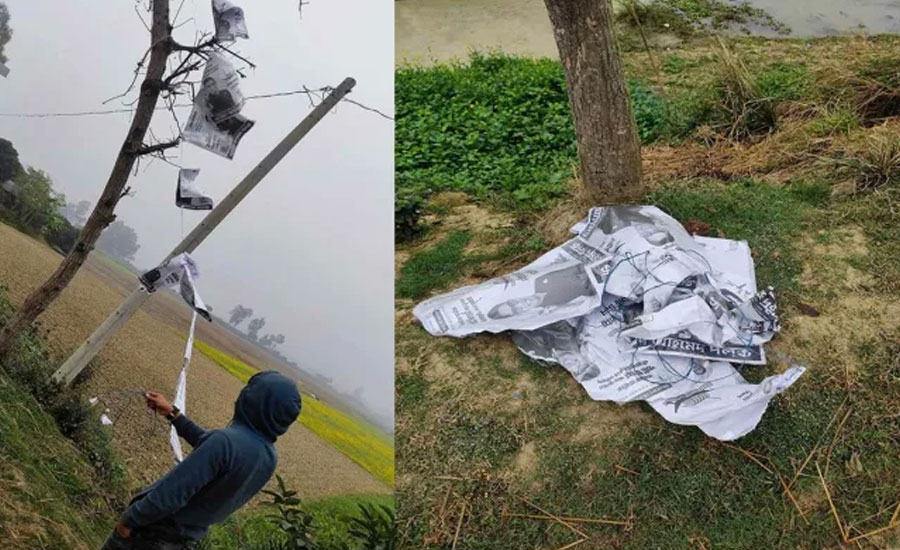 সিংড়ায় নৌকার পোস্টার ছেঁড়ার অভিযোগ