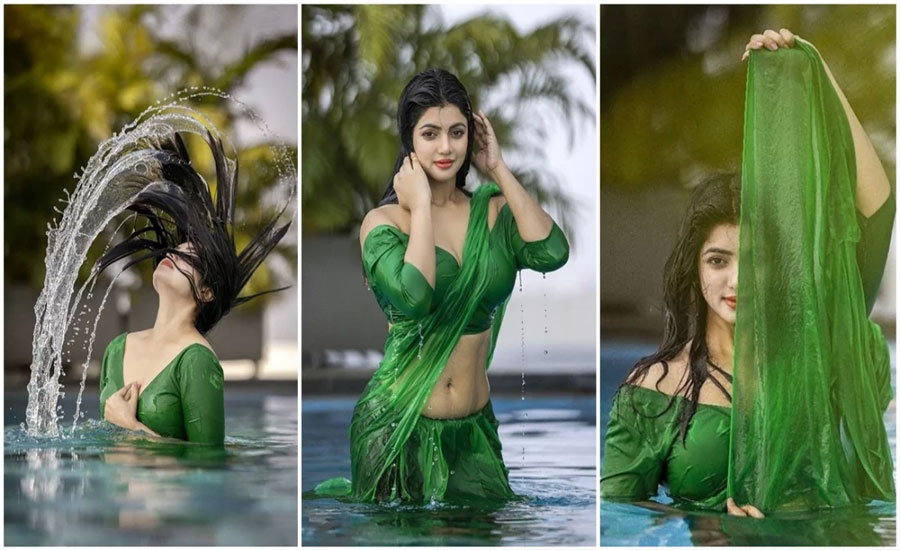 ভেজা শরীরে সবুজে অবুঝ সোহানা সাবা