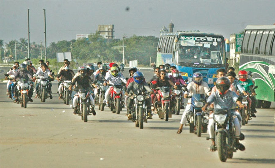 শুক্রবার থেকে মোটরসাইকেল চলাচল নিষিদ্ধ