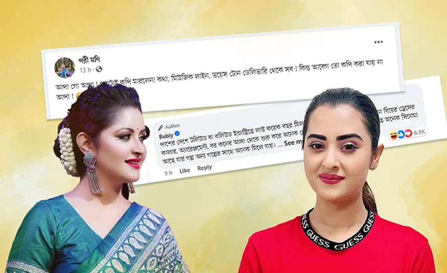 এবার কি ভার্চ্যুয়াল যুদ্ধে লিপ্ত বুবলী আর পরীমনি