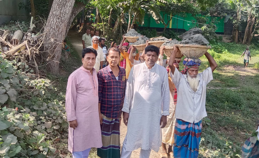 সিরাজগঞ্জের ছোনগাছাসহ ১০টি ইউনিয়নে  কর্মসংস্থান কাজের শুভ উদ্বোধন